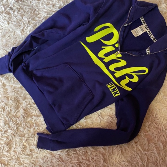 PINK Victoria's Secret Tops - VS PINK quartered zip jacket